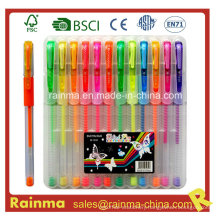 12 PCS Gel Ink Pen Set in Plastic Box